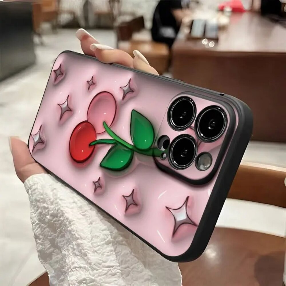 Cherry Phone Case Designed  (New) For iPhone 16  and 16 pro Not 3D - Picture 2 of 4